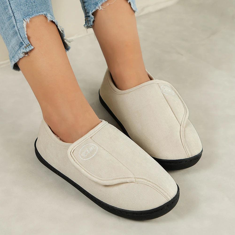 Chaussons grand confort unisexe senior, moelleux et chauds pour l'intérieur