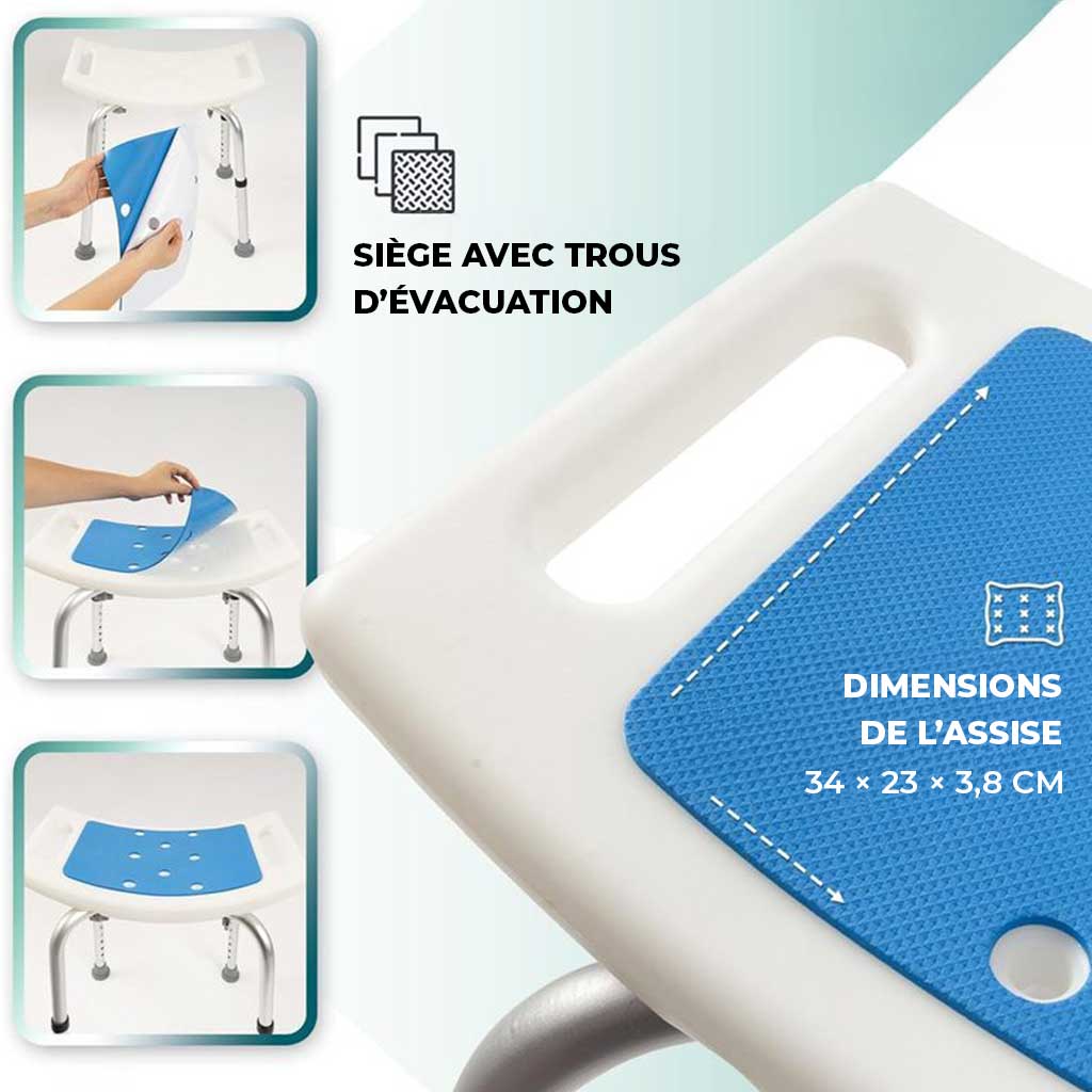 Tabouret de Douche Réglable