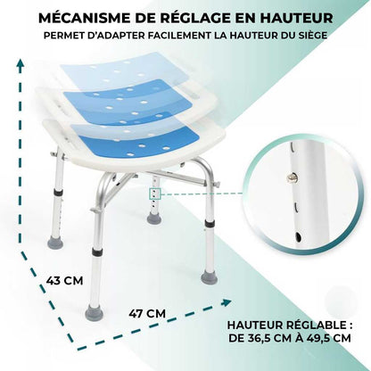 Tabouret de Douche Réglable