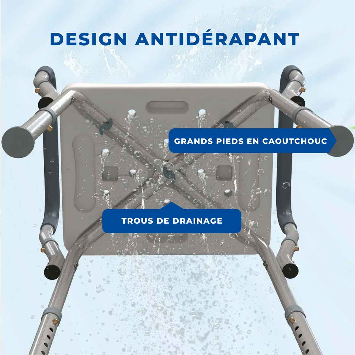 Tabouret de Douche Compact