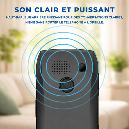 Téléphone Portable Senior Simplifié - SOS et Touches XXL