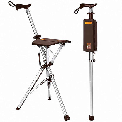 Canne Siège Automatique 2-en-1