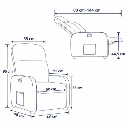 Fauteuil Inclinable Relax Noir