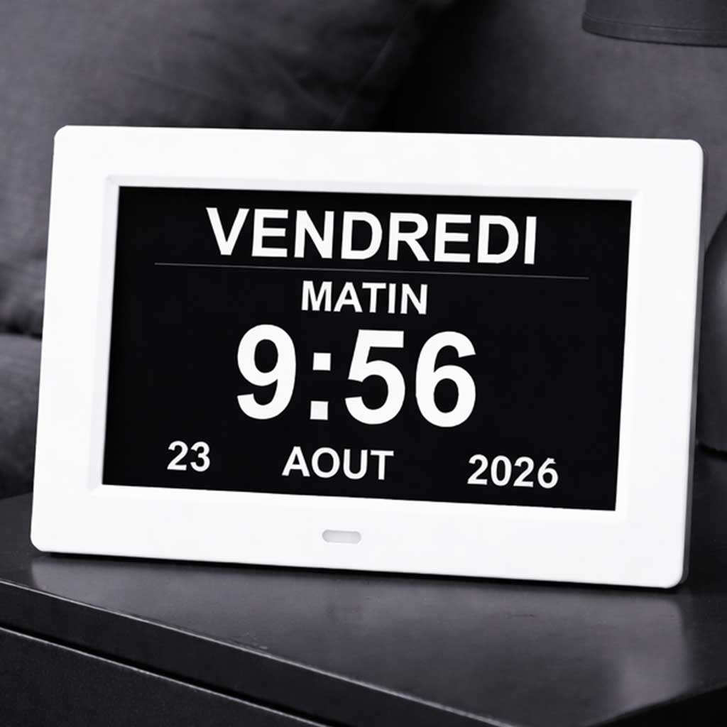 Horloge Calendrier Numérique Senior