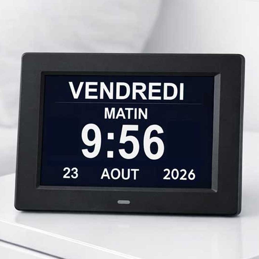 Horloge Calendrier Numérique Senior