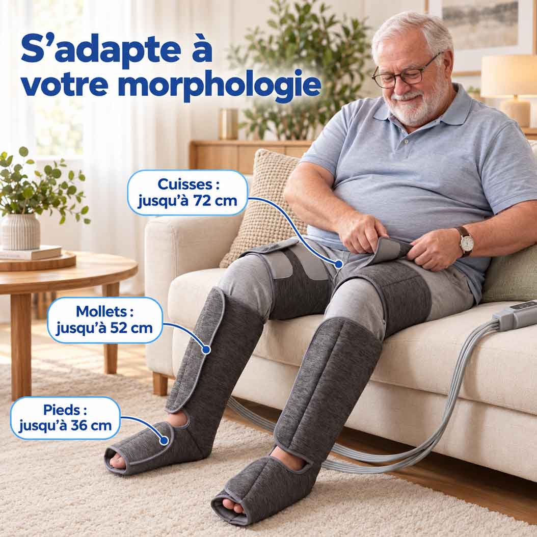 Masseur de Jambes Complet Chauffant