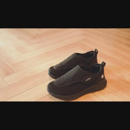 Chaussures orthopédiques homme senior à scratch