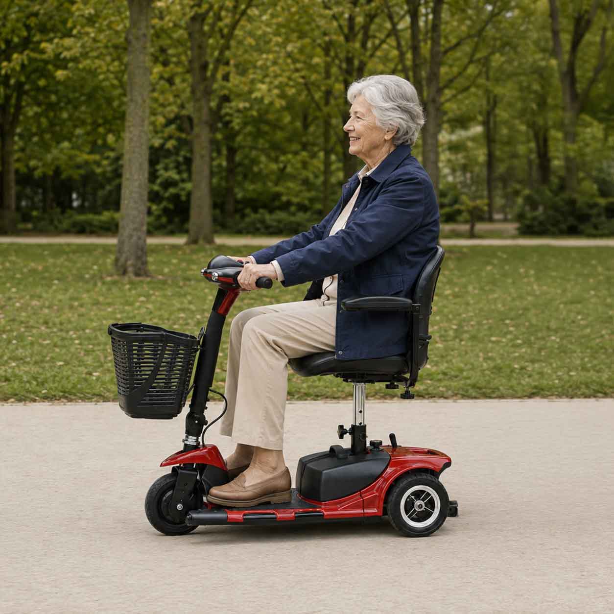 Scooter Électrique Senior 3 Roues Pliable
