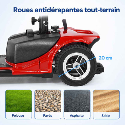 Scooter Électrique Senior 3 Roues Pliable
