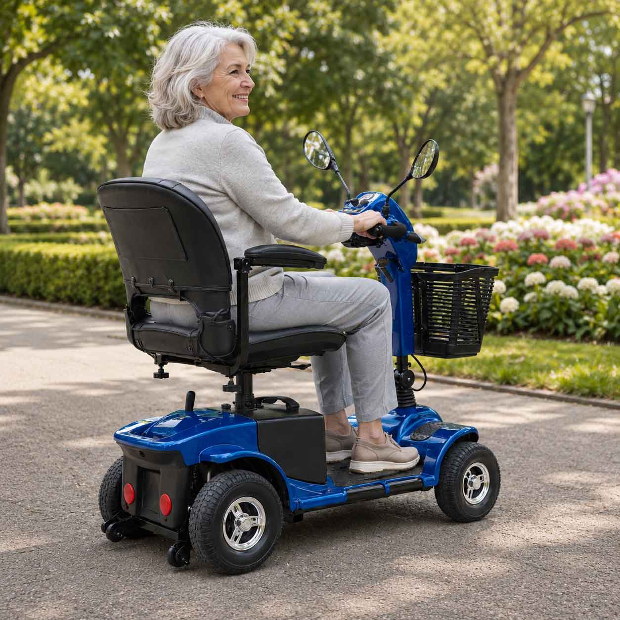 Scooter Électrique Senior 4 Roues Pliable