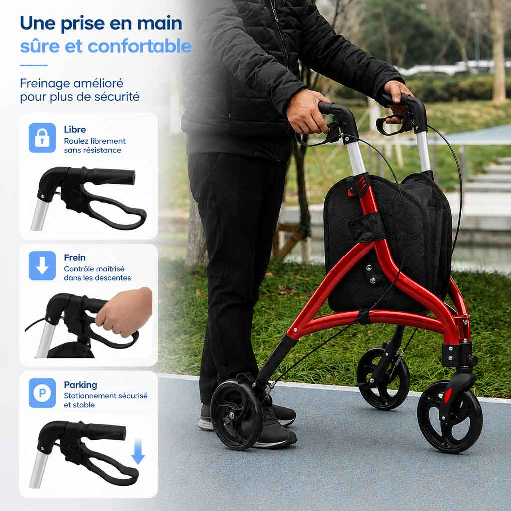Déambulateur 3 Roues Sérénita
