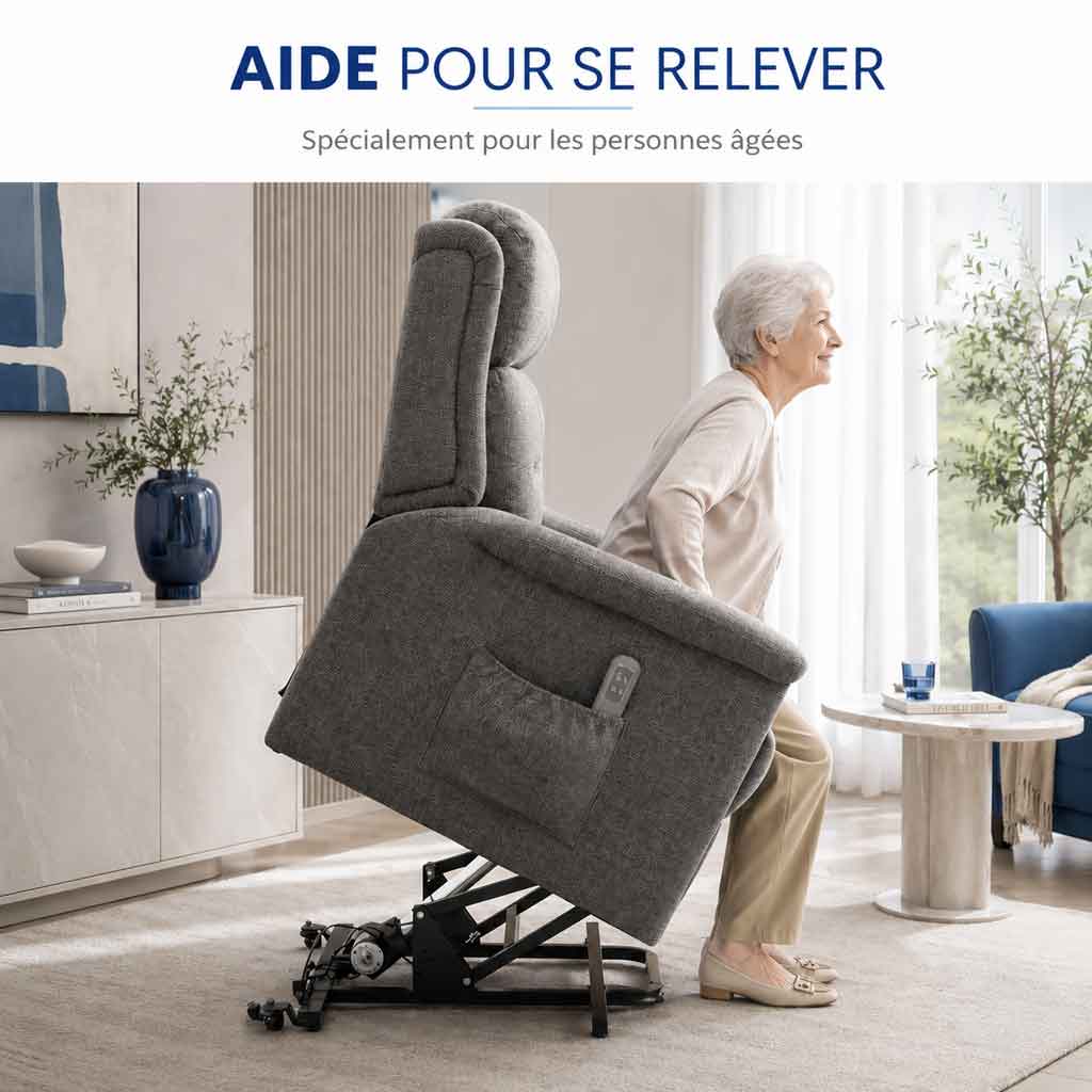 Fauteuil releveur électrique 2 moteurs
