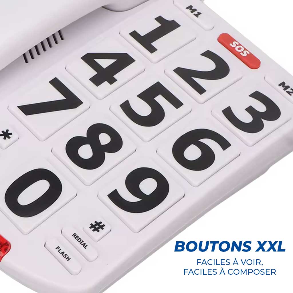 Téléphone Fixe Grosses Touches Senior